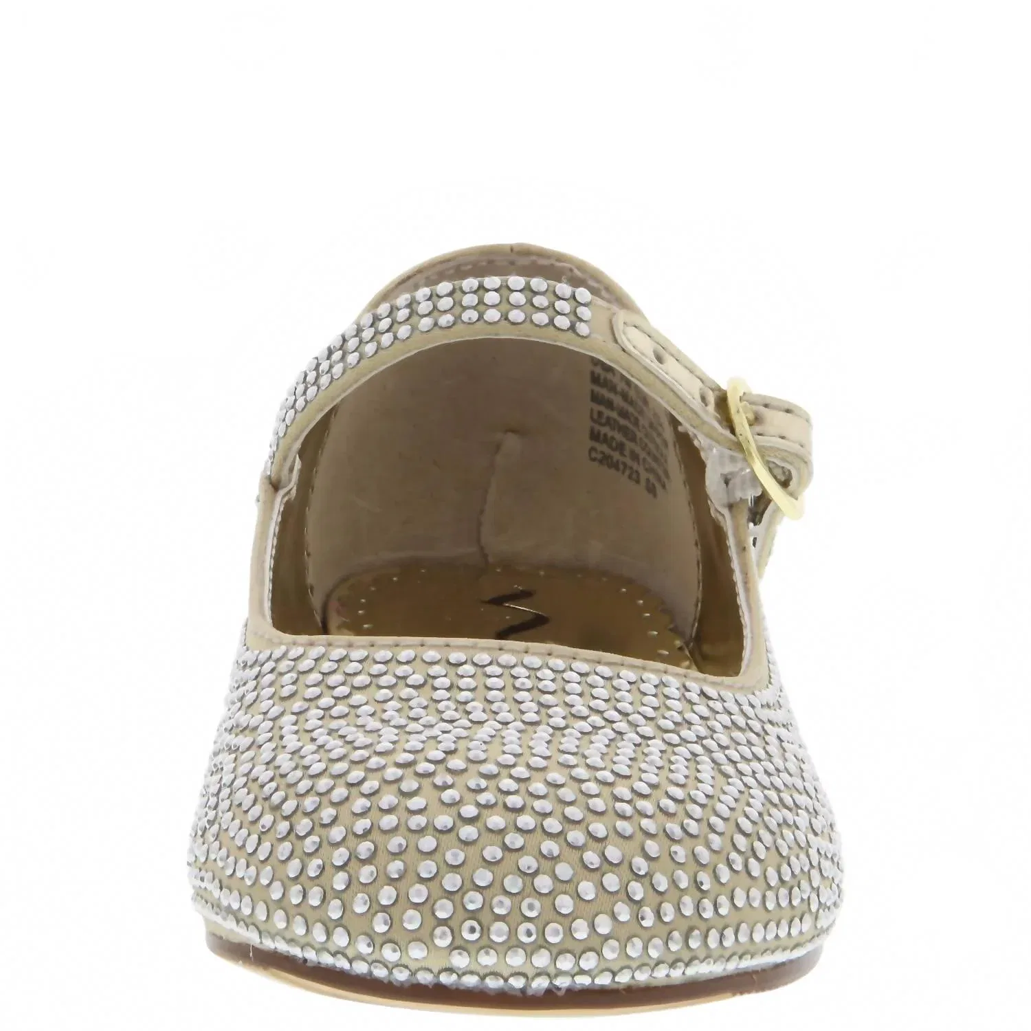 Детские туфли для девочек нарядные с декором Zelia Nina Kids, Gold — фото 3