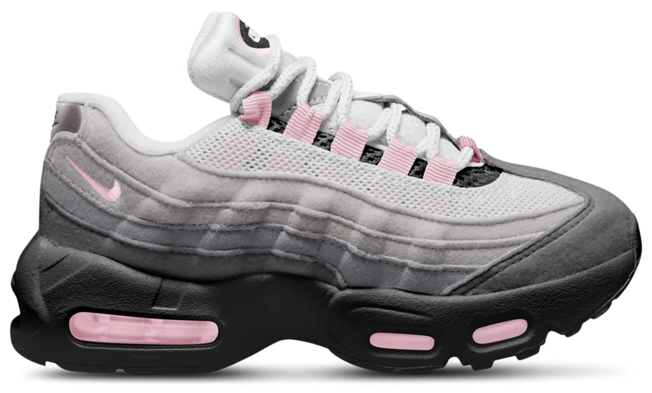 Дошкольные кроссовки Air Max 95 Nike, цвет Black/Pink Foam/Medium Grey