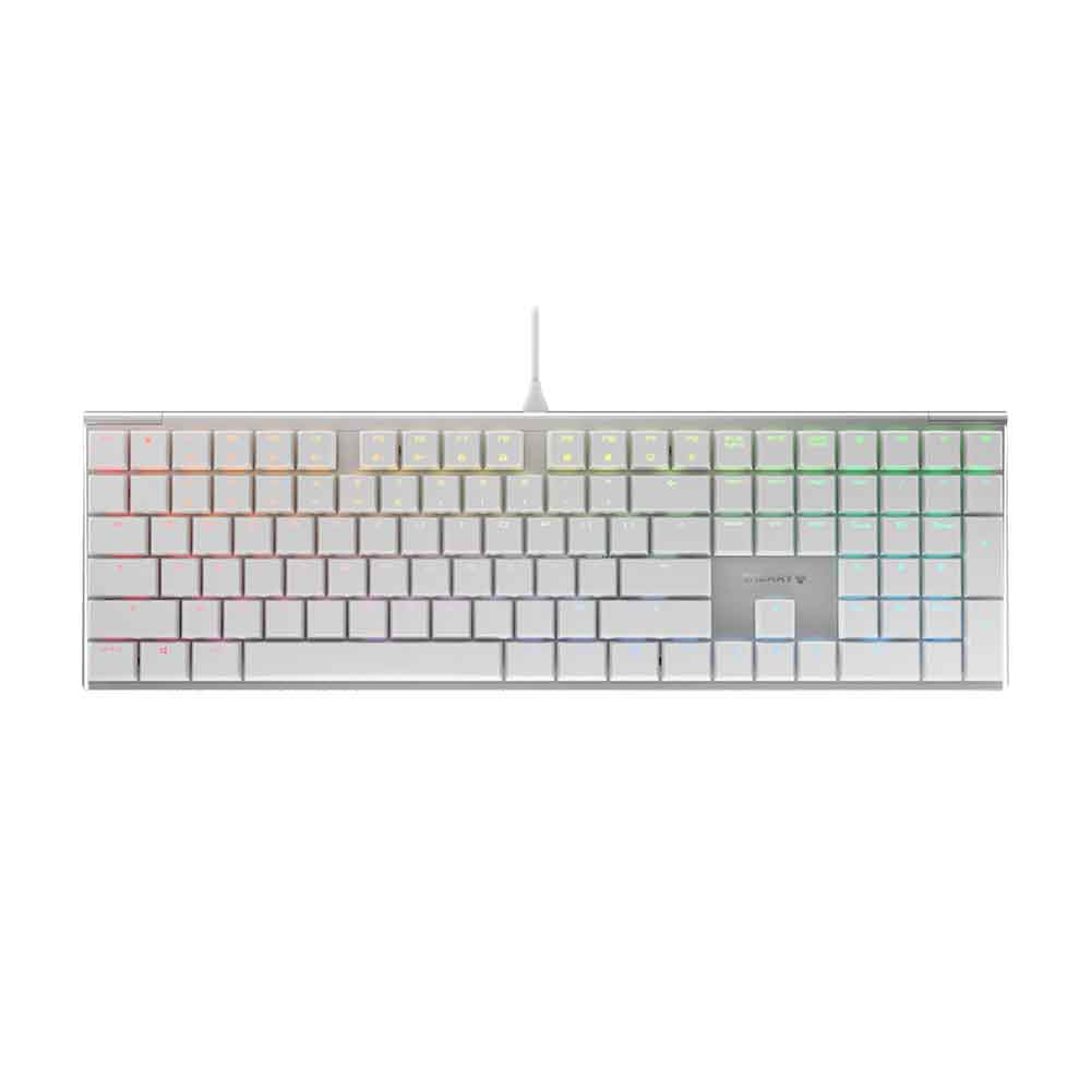 

Клавиатура Cherry MX10.0 RGB, низкопрофильная, проводная, Cherry MX Red Low Profile, серебристый