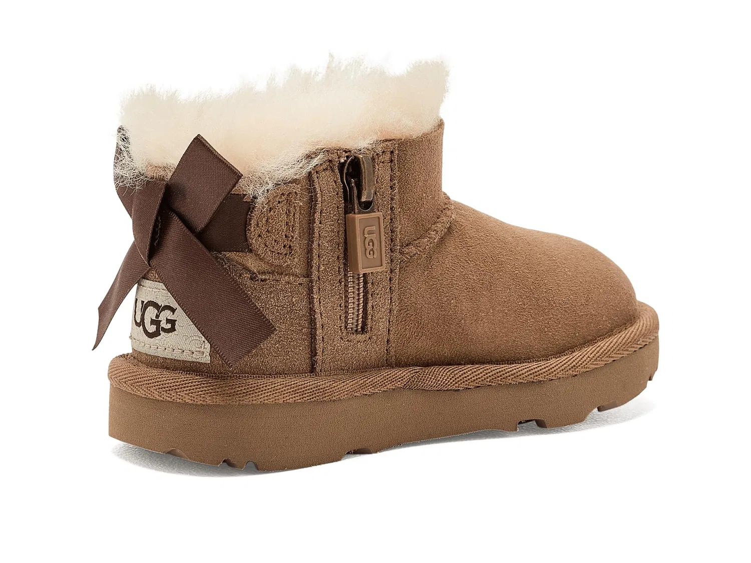 Ботинки Ultra Mini Bailey Bow (для малышей) Ugg Kids, Chestnut — фото 4