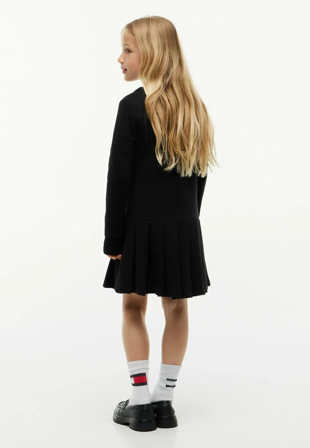 Платье-Сарафан с длинными рукавами, облегающее и расклешенное Tommy Hilfiger, Black — фото 2
