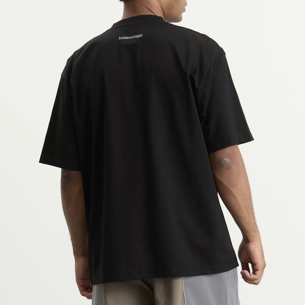 Футболка с принтом Logo Balenciaga, Black — фото 3