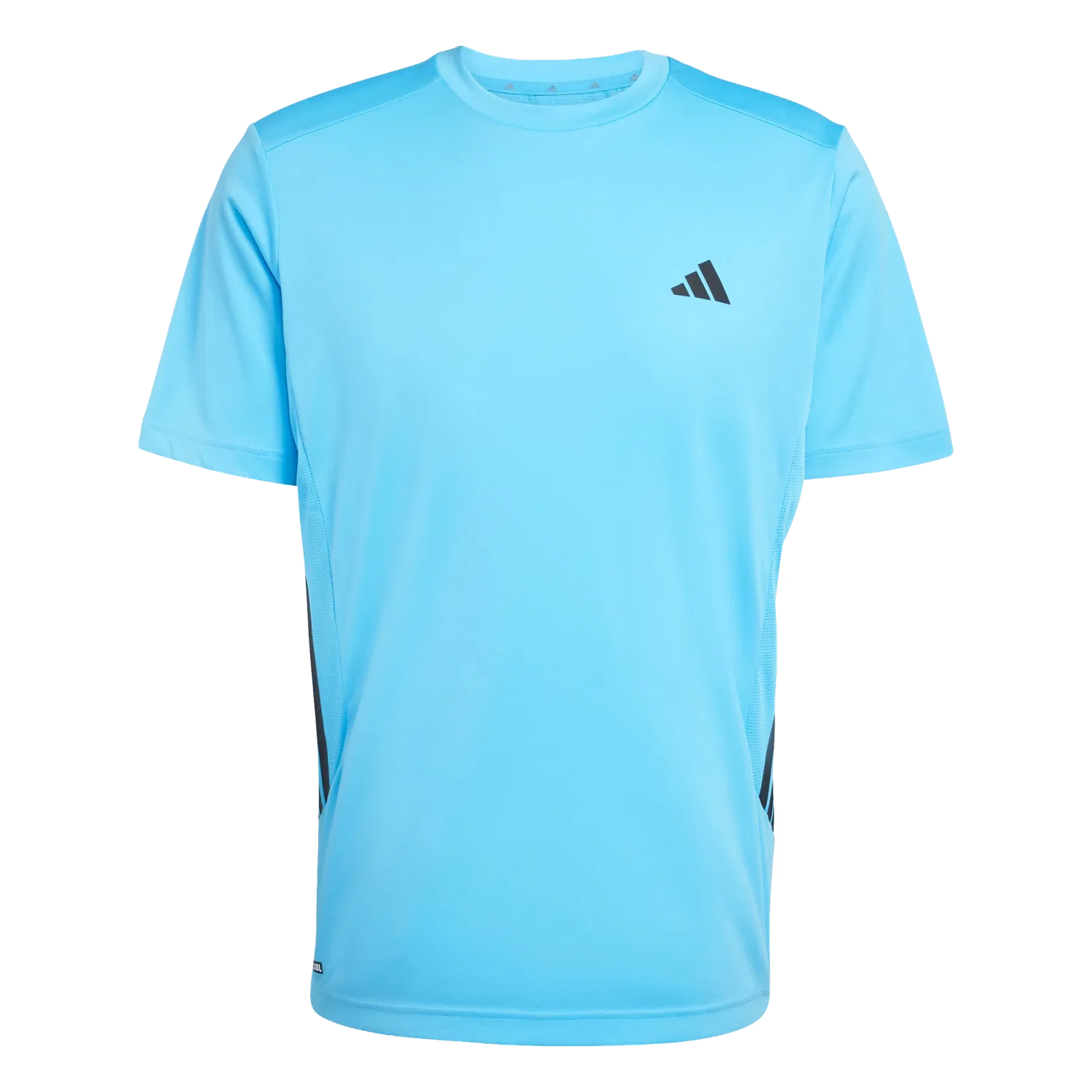 Мужская спортивная футболка с тремя полосками Adidas, синий