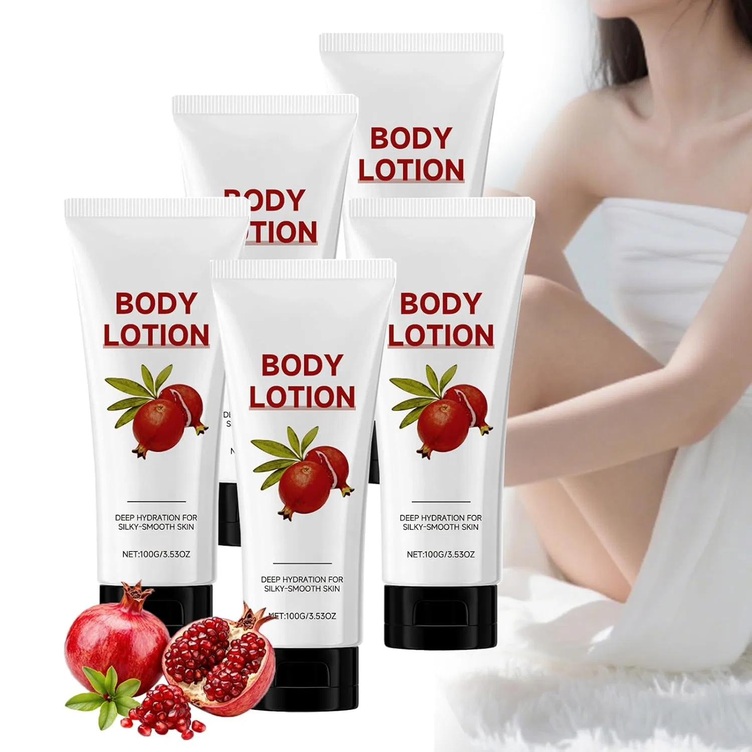 Лосьон для тела Pomegranate Body Lotion, увлажняющий, ZLHHRZJX, набор 5 шт., 100 г