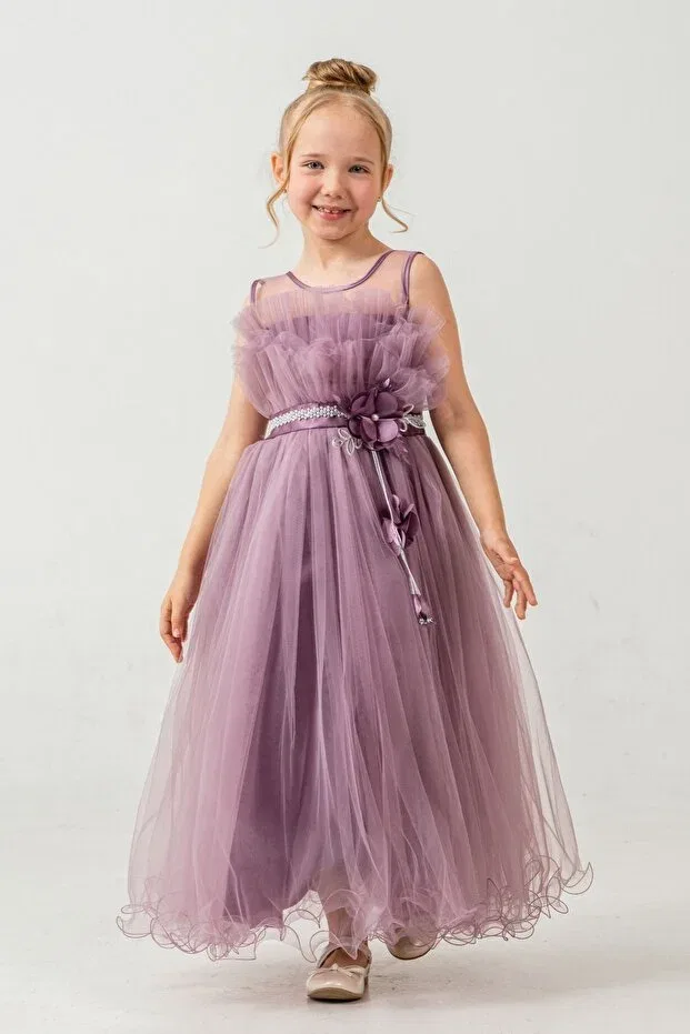 Детское платье для девочек с открытыми плечами Mnk Baby&Kids, Murdum — фото 2
