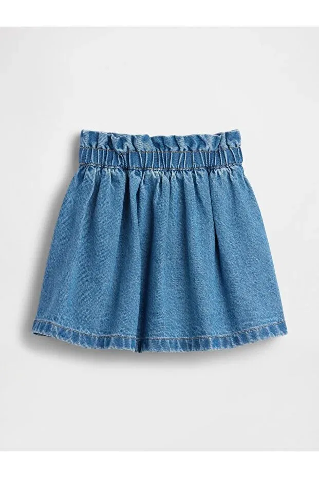 Детская юбка для девочек джинсовая Gap, Blue-000 — фото 2