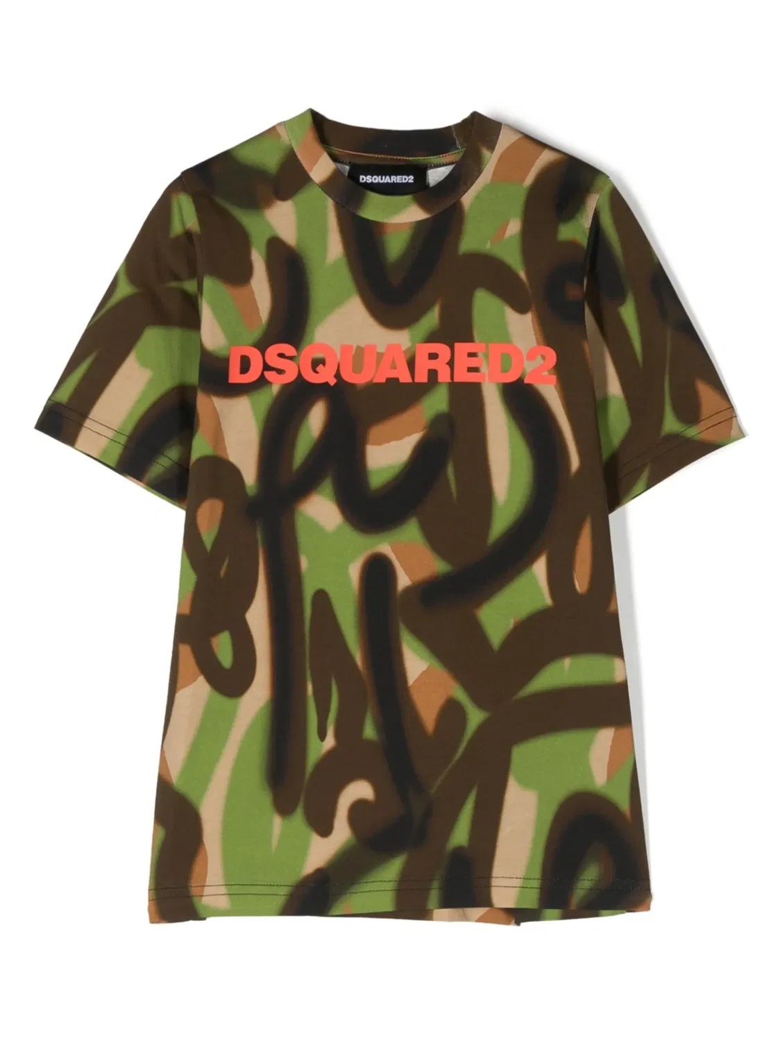 Футболка с принтом для детей DSQUARED2, зеленый