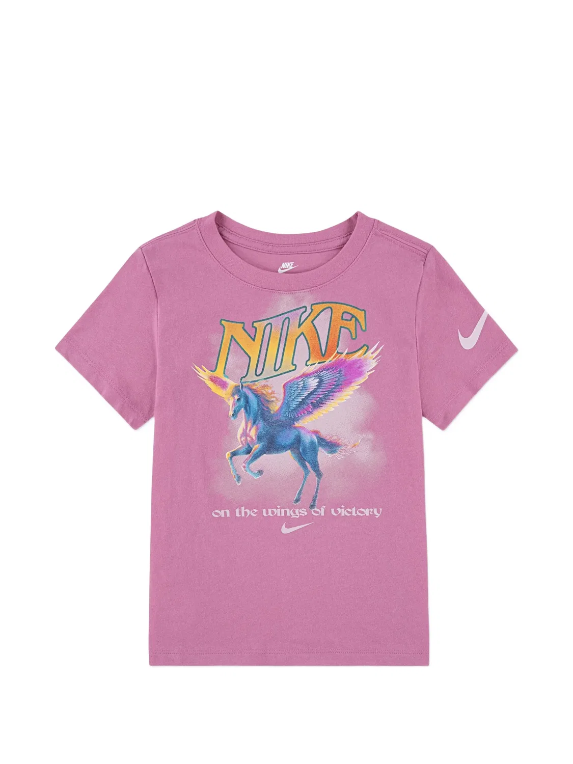Футболка с графичным принтом Pegasus Nike Kids, розовый