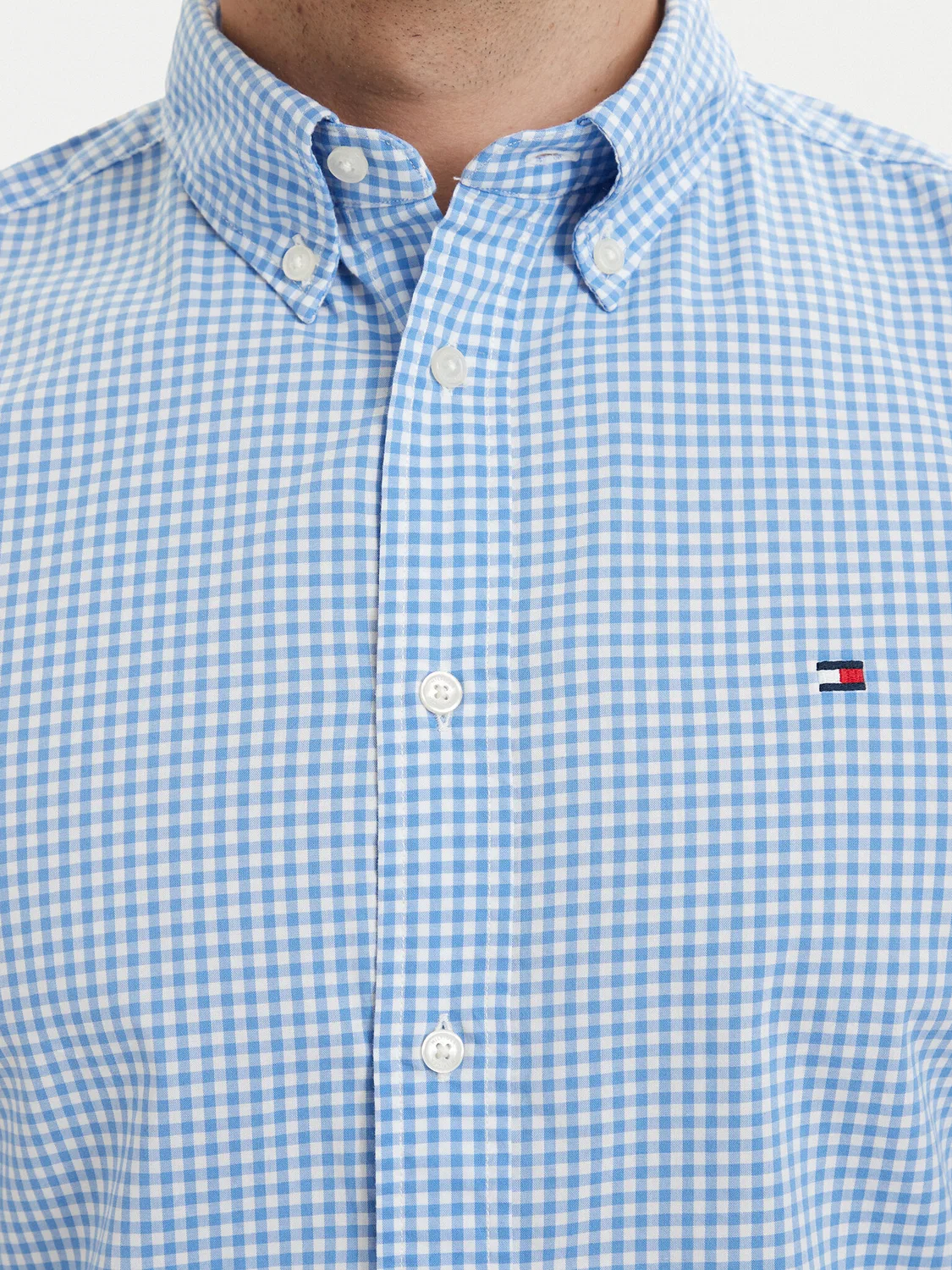 Мужская рубашка стандартного кроя Poplin Tommy Hilfiger, синий — фото 4