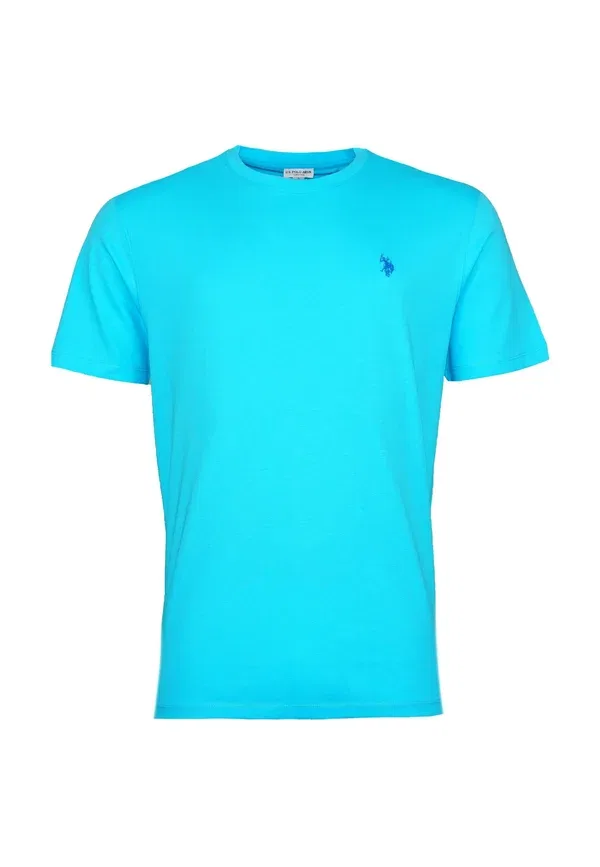Футболка хлопковая Basic t-shirt, U.S. Polo Assn., бирюзовый — фото 4
