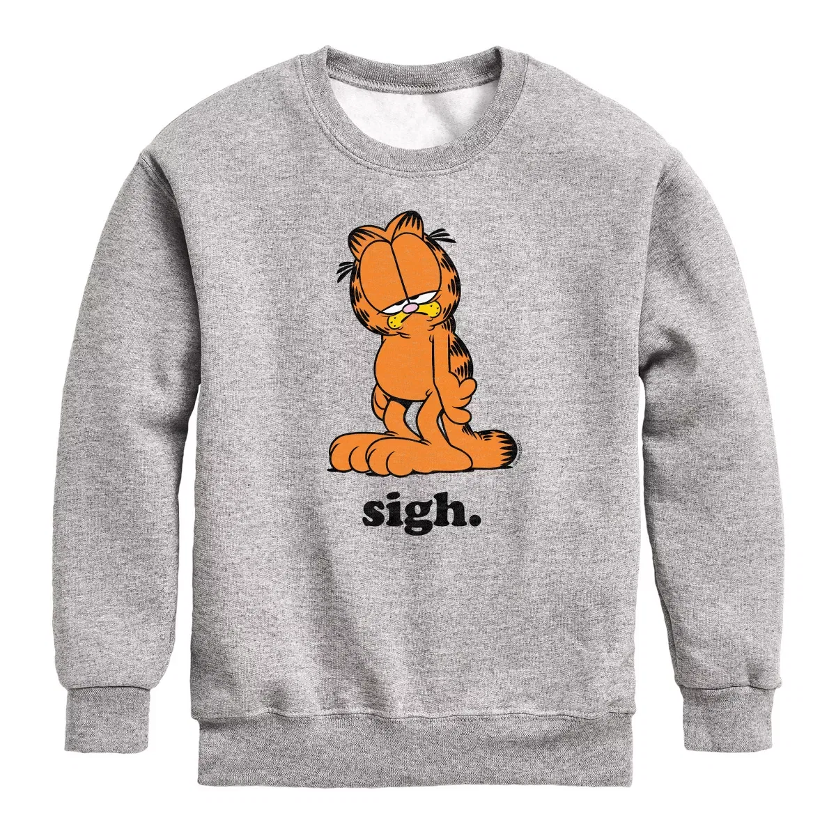 Детское худи для мальчиков с принтом Garfield Sigh Garfield, Athletic Heather