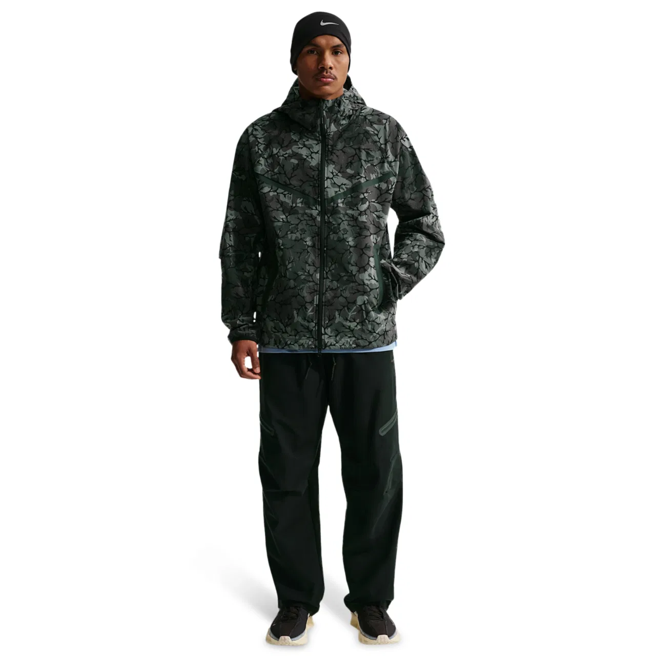 Мужская куртка Dri-FIT Tech Woven AOP Full-Zip Nike, черный — фото 3