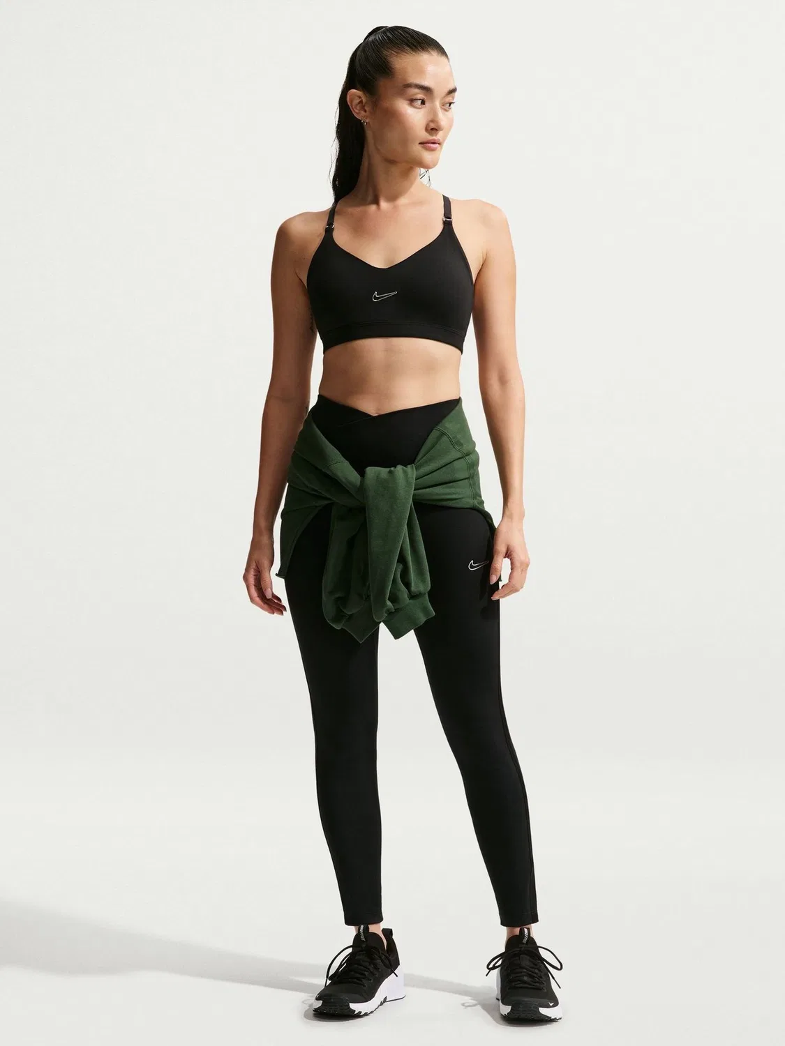 Леггинсы Nike One Dri-FIT, высокие, черные