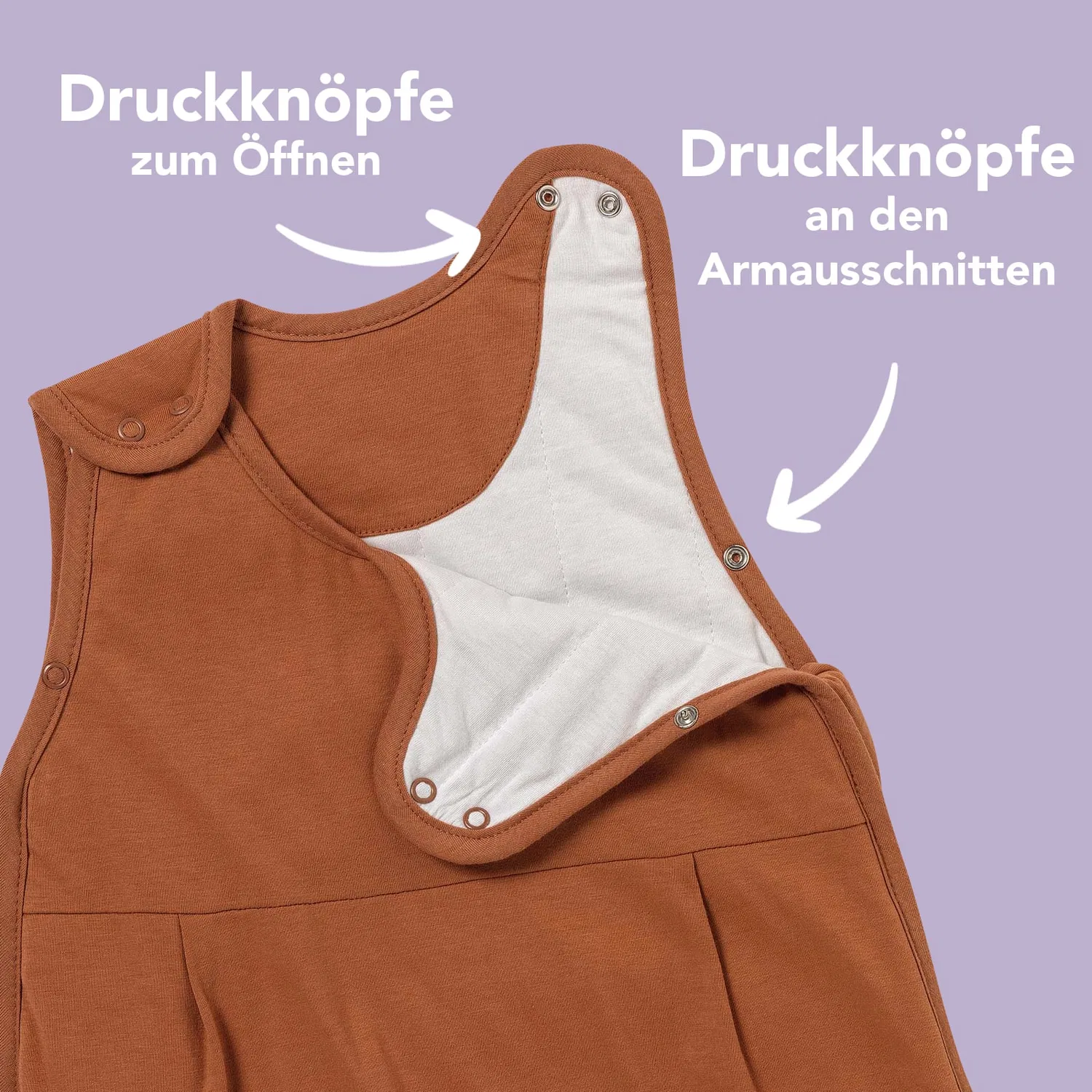 Спальный мешок для малыша 2.5 TOG Schlummersack, коричневый — фото 3