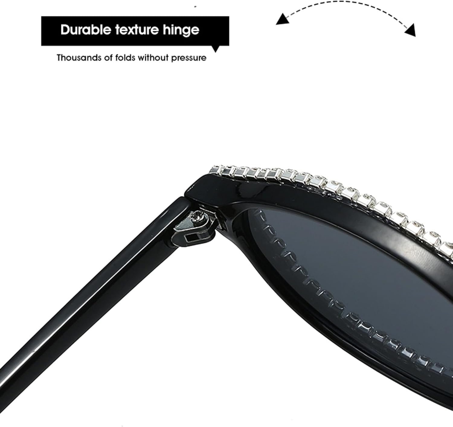 

bullabulling Винтажные овальные солнцезащитные очки для женщин со стразами, «кошачий глаз», блестящие кристаллы, модные солнцезащитные очки с защитой от УФ-излучения, C1