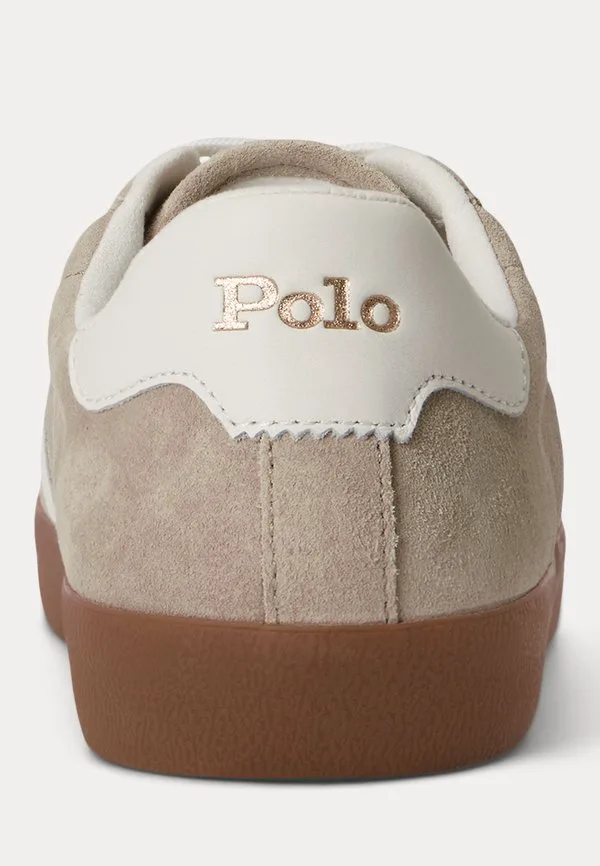 Кроссовки court vulc из замши Polo Ralph Lauren, Milkshake/Deckwash White — фото 3