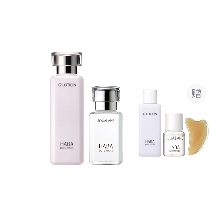 

Сыворотка с чистым скваланом для успокоения, подтяжки, увлажнения и восстановления HABA, facial toner+oil 30ml+free facial toner 20ml+oil 4ml+beauty gua sha board