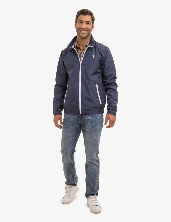 

Ветровка U.S. Polo Assn.Stow Hood, синий