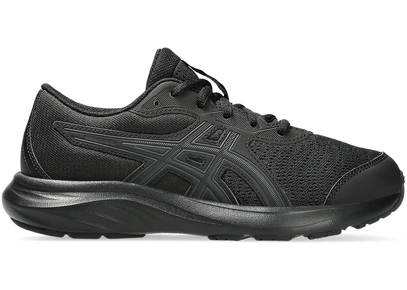 Детские кроссовки для бега с амортизацией ASICS Contend 9, Black/Graphite Grey