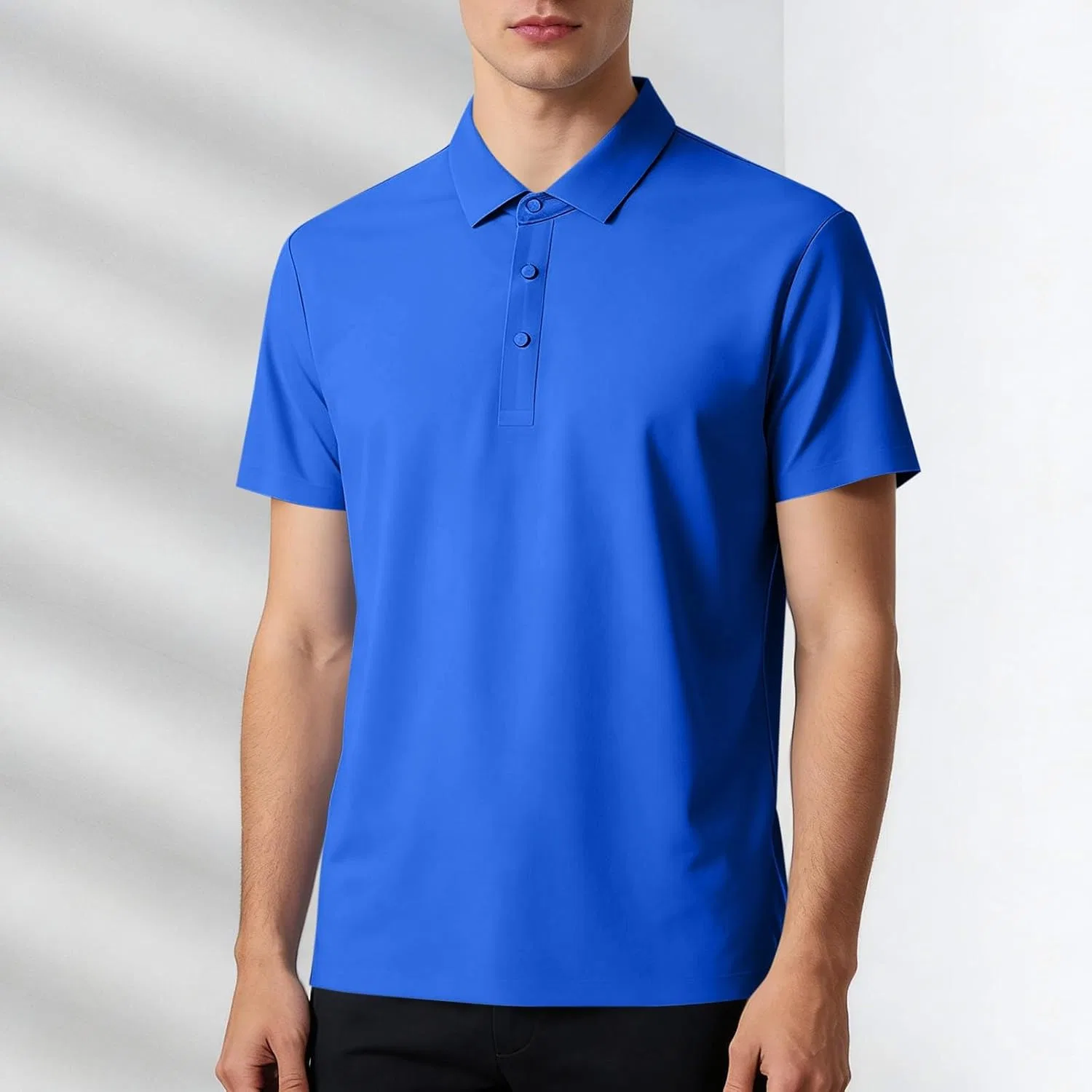 Мужское поло с быстросохнущей тканью Mens Clothes, Blue — фото 2