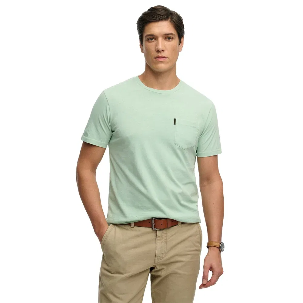 Футболка с коротким рукавом и карманом Classic Essential Superdry, зеленый