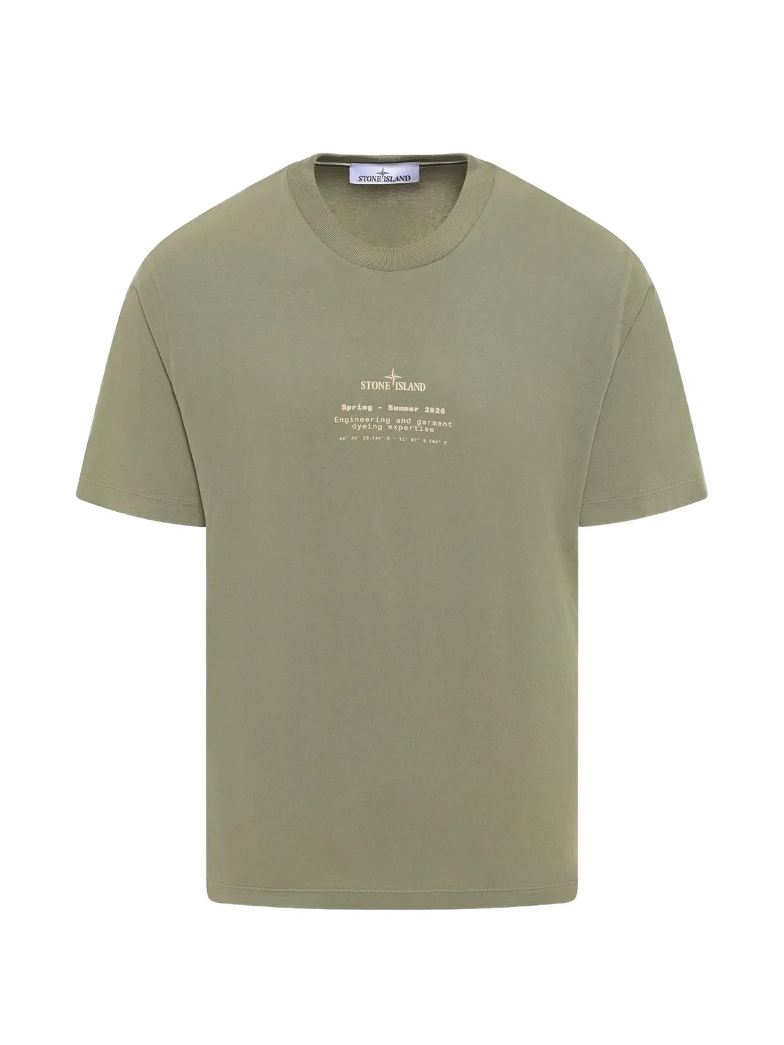 Футболка из хлопкового джерси, зеленая Stone Island, зеленый