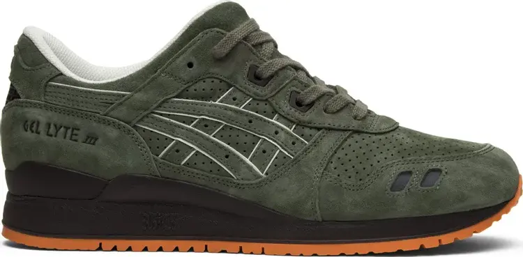 Кроссовки ronnie fieg x gel lyte 3 mij 'mossad' Asics, зеленый — фото 2
