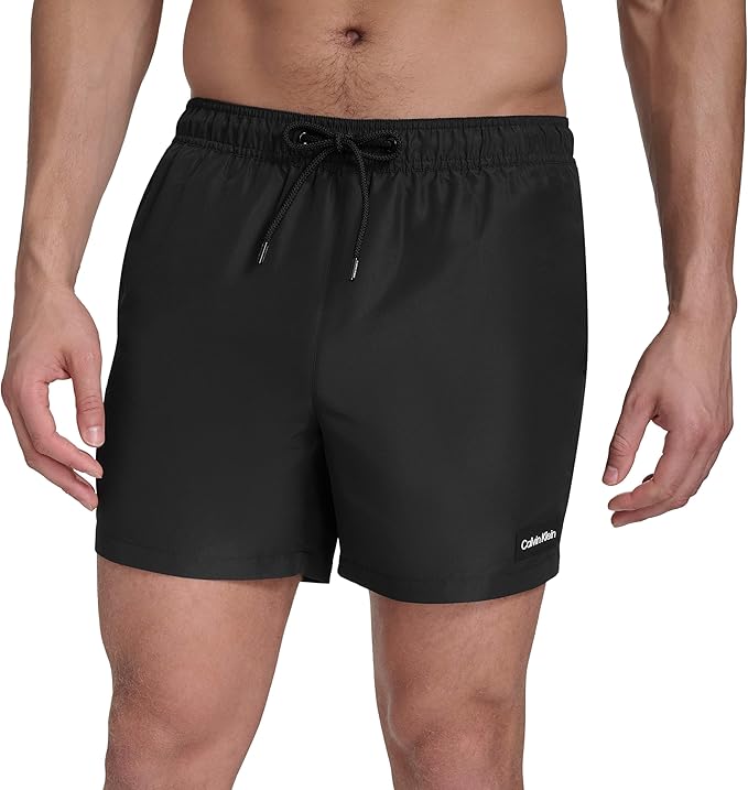 Плавательные шорты Calvin Klein Volley Quick Dry Lightweight, черный