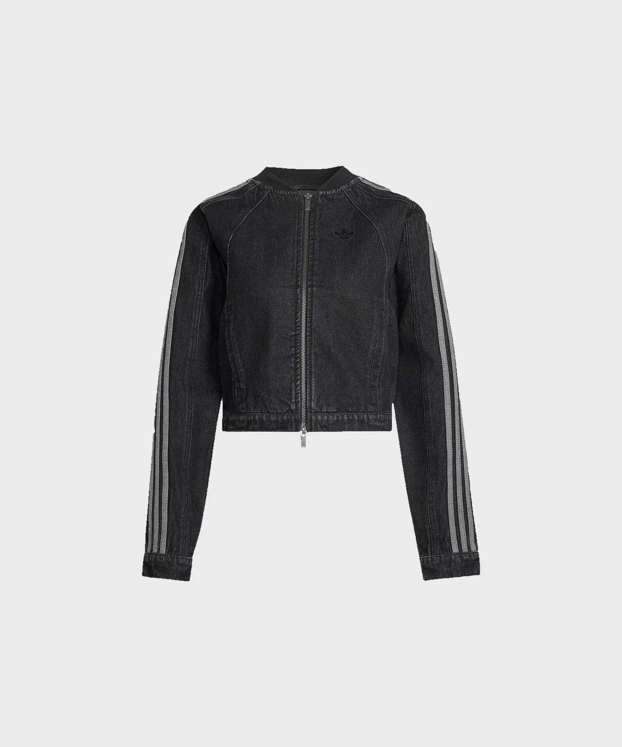 Женский джинсовый жакет с принтом, модель ORI SST 2.0 TRACKTOP, Adidas, Black