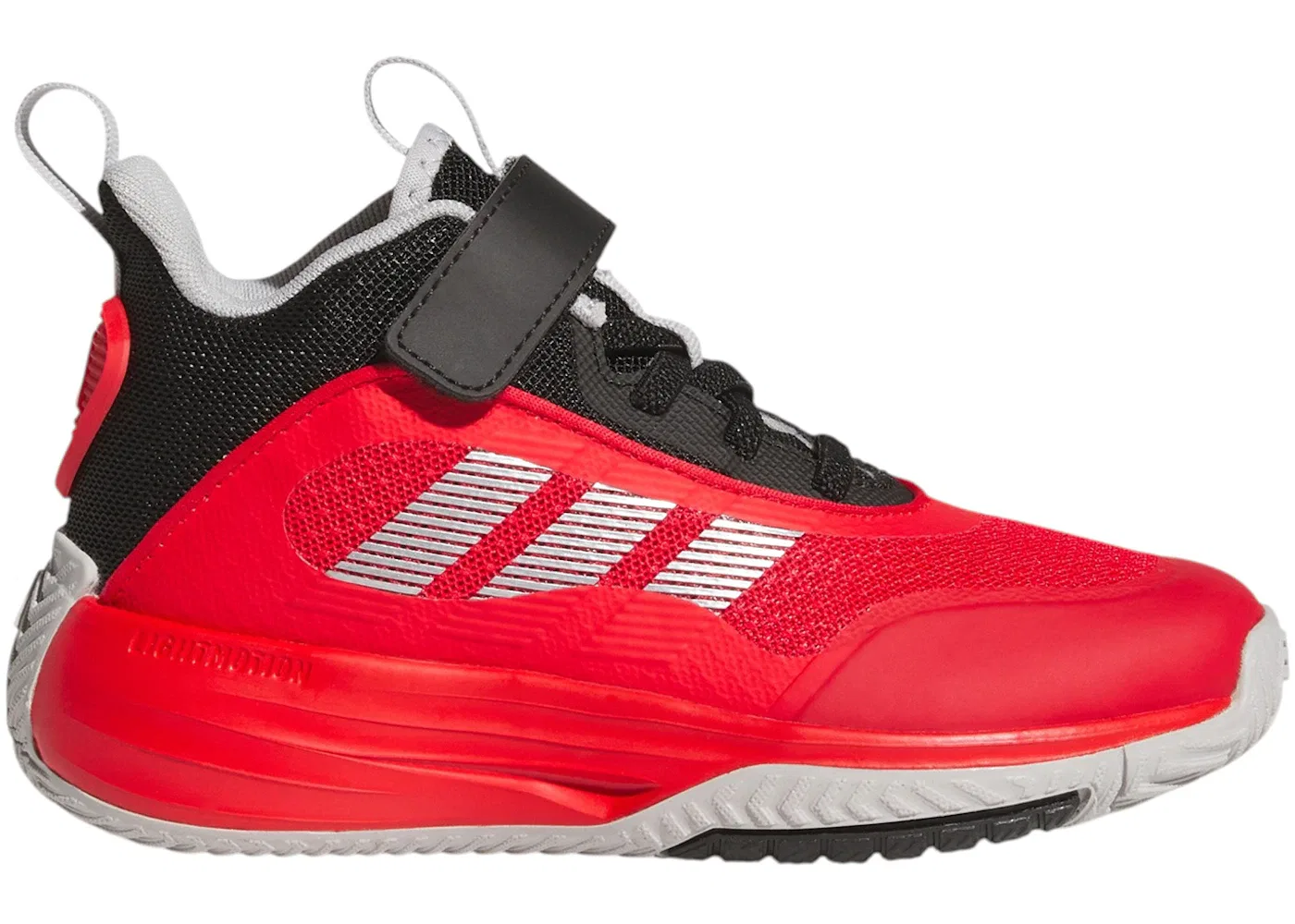 Детские кроссовки с шнуровкой Adidas Ownthegame 3.0, Pure Ruby Silver Metallic Core Black