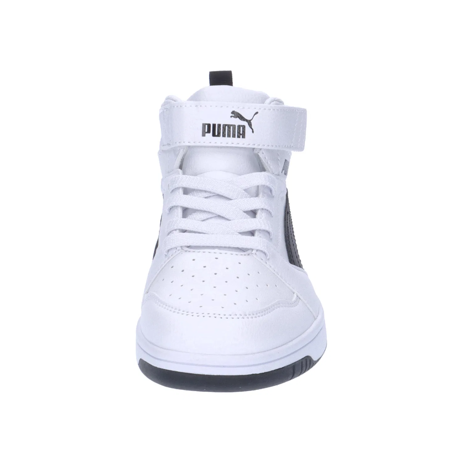 Детские кроссовки на шнуровке Rebound V6 Mid Puma, Weiss Schwarz — фото 3