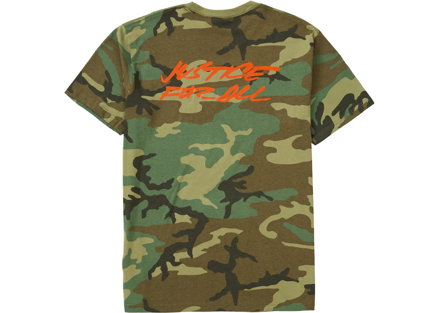 Мужская футболка с принтом Supreme Futura Logo Tee, Woodland Camo — фото 2