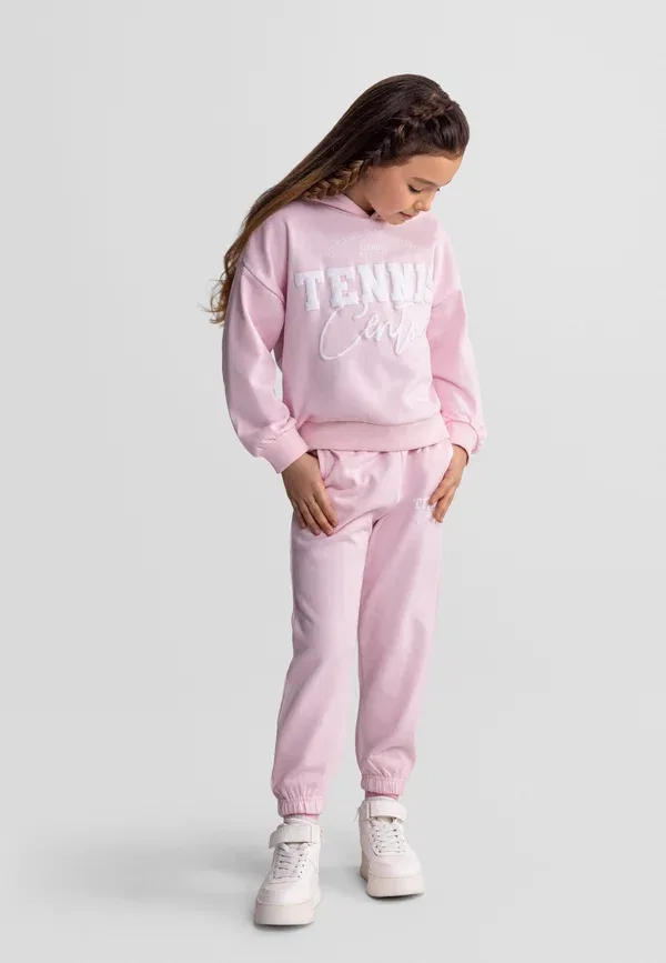 Спортивный костюм из футера, джоггеры и худи, Running, Minoti, Light Pink, светло-розовый — фото 2