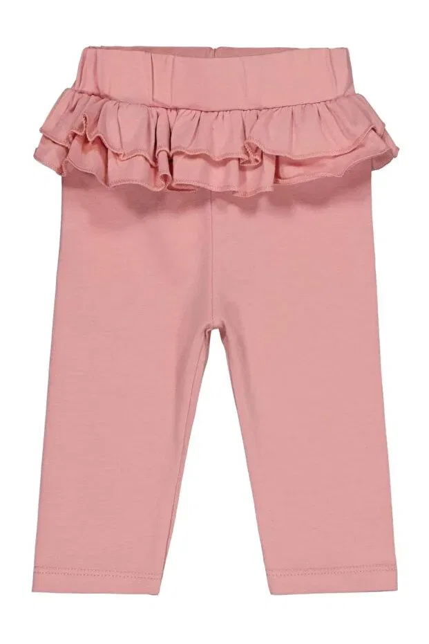 Детские леггинсы для девочек с оборками Civil Baby, Dark Pastel Pink — фото 2