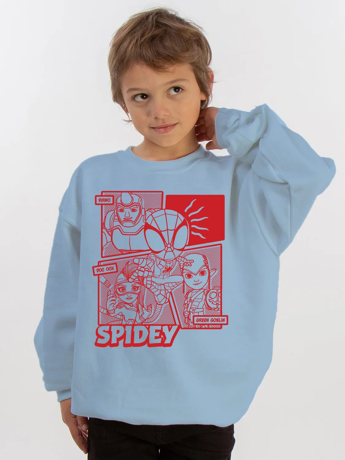 Свитшот Marvel Spider-Man Spidey Comic Rags & Rascals, синий