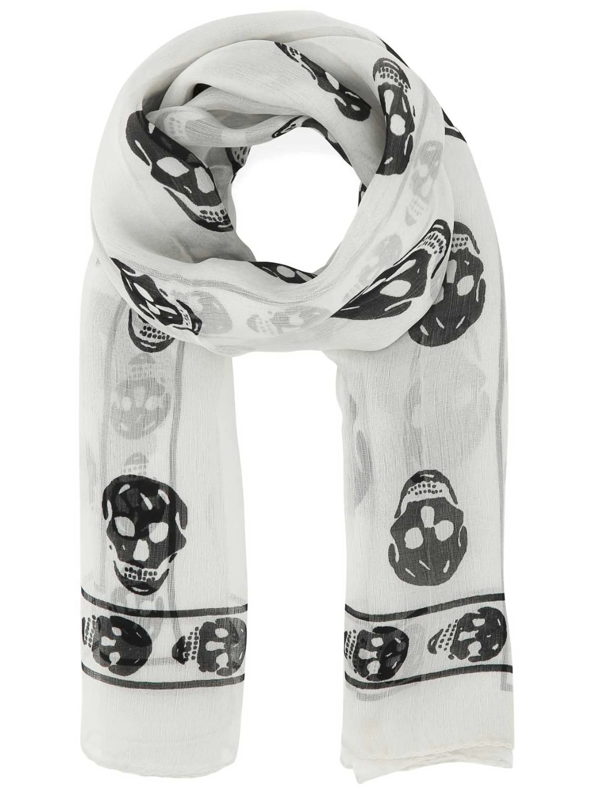 

Платок с принтом Skull Alexander Mcqueen, белый