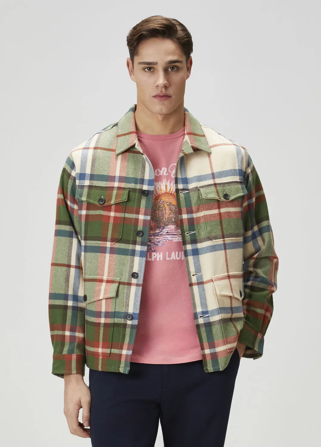 Рубашка поло Ralph Lauren, разноцветная клетка