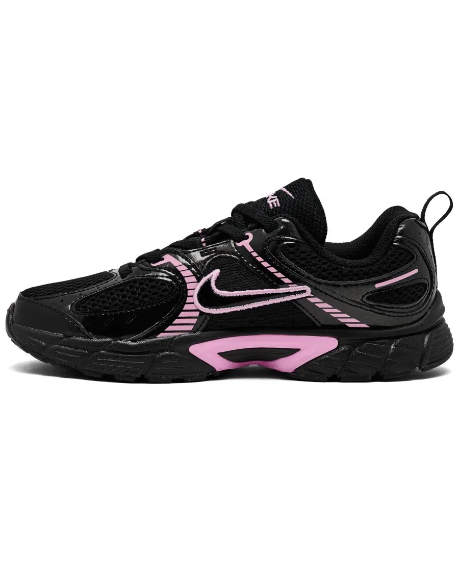 Кроссовки детские с эластичными шнурками V5 RNR Nike, Black Pink Rise — фото 2