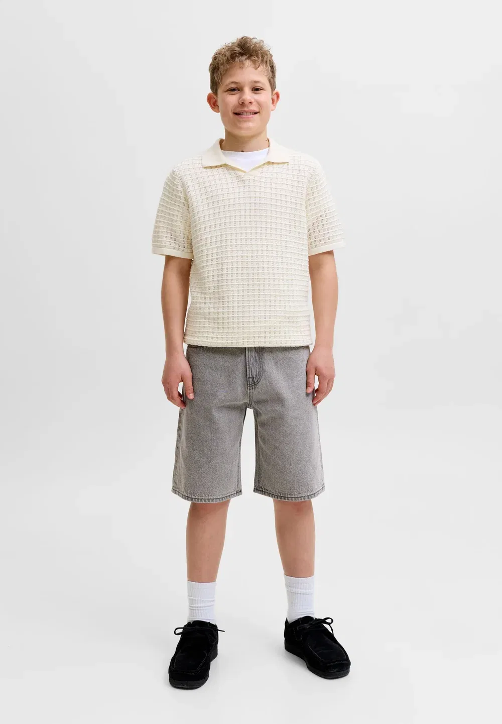 Jwhalex jjoriginal shorts at 053 jnr - denim shorts Jack & Jones Junior, Grey Denim