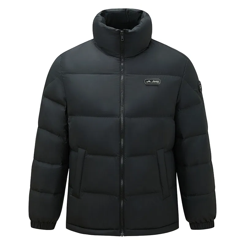 Детский пуховик с воротником-стойкой Jeep Leisure Collection, Cyan Sheen Black