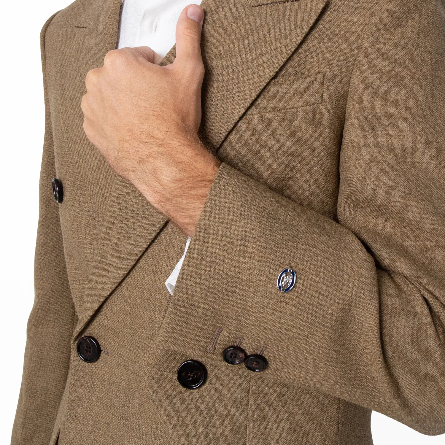 Пиджак двубортный шерстяной Double-Breasted Wool Blazer Burberry, Linden Mountain — фото 2