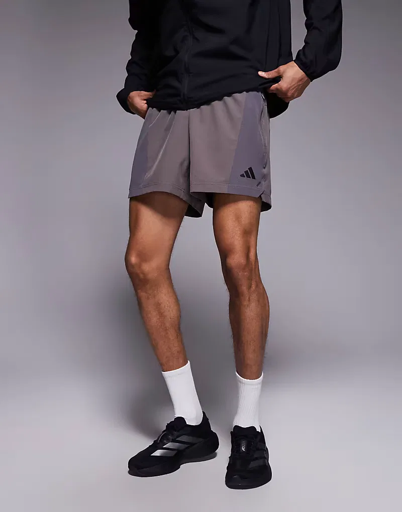 Тренировочные шорты Adidas Training Power серого — фото 2