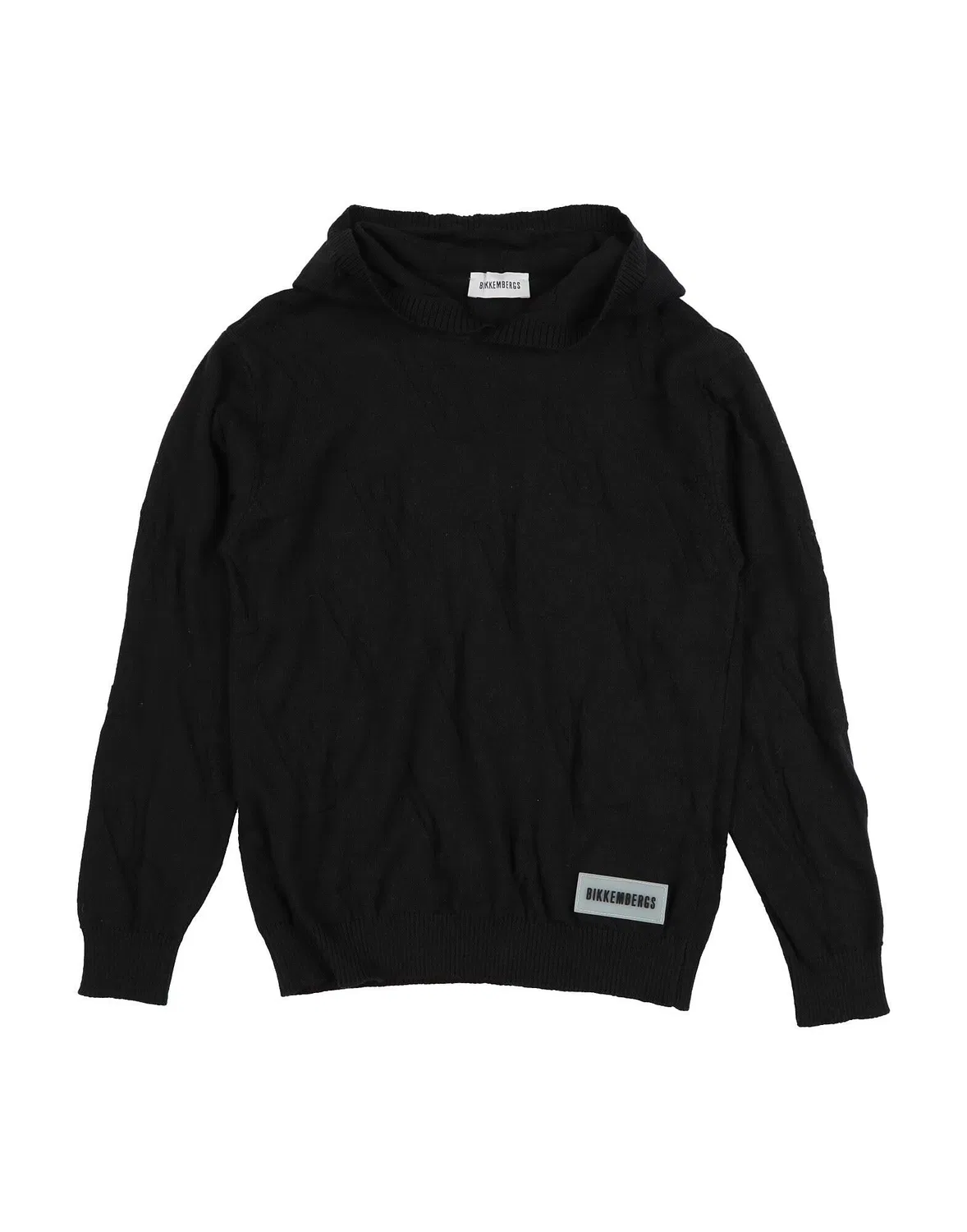 Детский джемпер с капюшоном Bikkembergs, черный