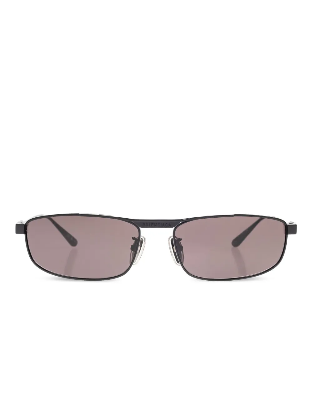 

Солнцезащитные очки в прямоугольной оправе Balenciaga Eyewear, черный