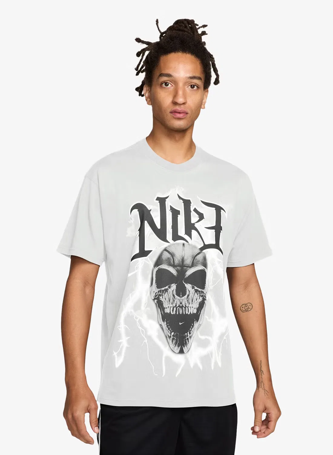 Футболка с принтом черепа M90 Summit Skull Nike, белый