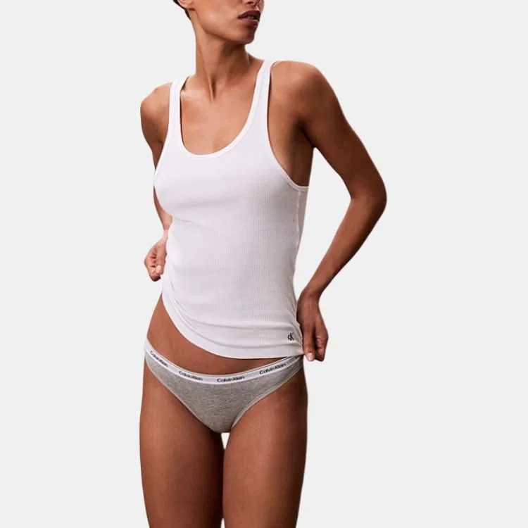 Женские трусы-слипы без рукавов Calvin Klein, 3 Pack (Pink+Gray+Blue) — фото 4