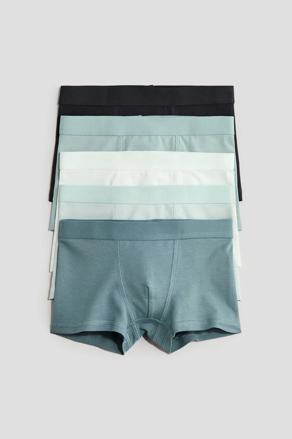 5 хлопковых трусов в упаковке H&M, Grün/Weiß