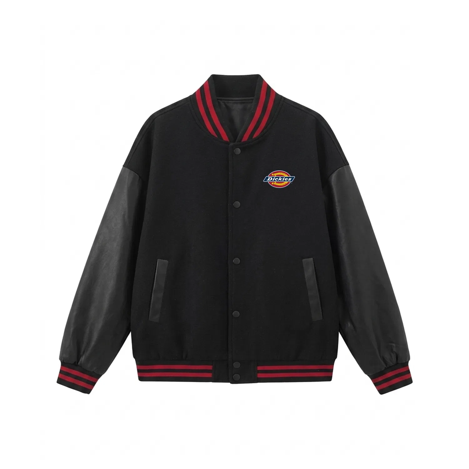 Детская куртка с воротником-стойкой, свободного кроя, модель Crew Neck, Dickies, Light Green — фото 3