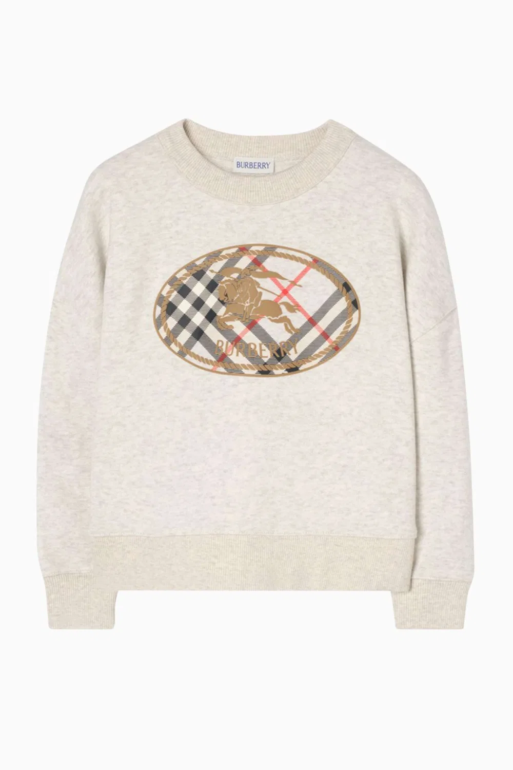 Свитшот хлопковый с логотипом Burberry