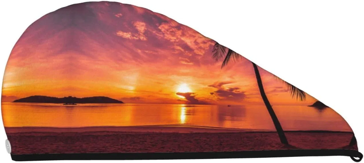 Шапочка для душа Coral Velvet, BONDIJ, 64x26 см, Sunset On The Tropical Beach